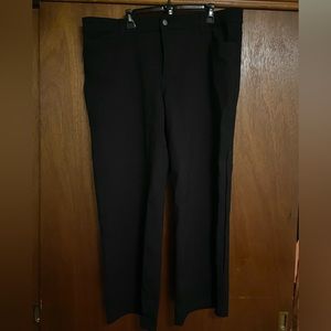 NWT Terra and Sky Relaxed Fit Business Casual Black Work Pants, wider leg